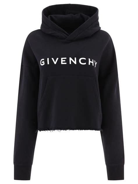 givenchy black and white sweater dress|Givenchy cropped hoodie.